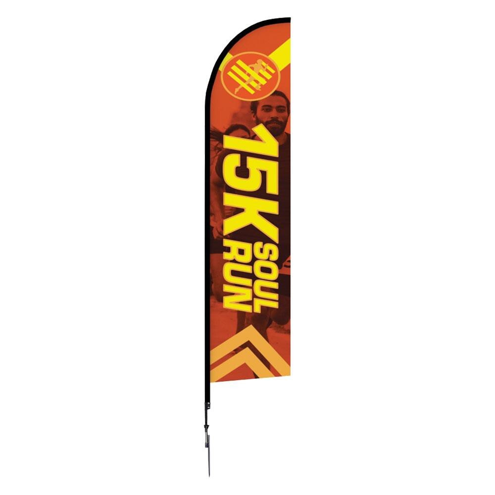 ONE CHOICE® 14 ft. Feather Flag — Graphic Package / Double Sided / Spike Base